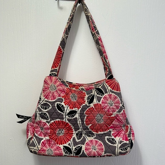 Vera Bradley Cherry Blossom 3 Compartment Shoulder Bag - Picture 1 of 7